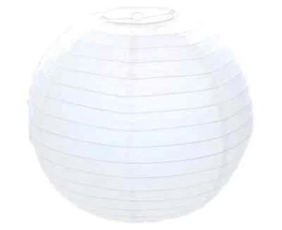 White Paper Round Ball Lampshade Hanging Ceiling Lantern Light 30 40 50cm Decor