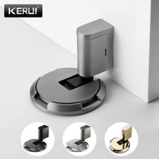 Magnetic Door Stopper Mechanical Silent Floor Door Stop Door Catch Holder Set US