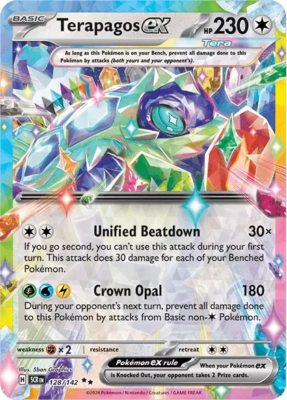 Pokémon TCG Terapagos ex 128/142 Ultra Rare Stellar Crown NM