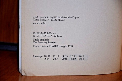Libro di "Ellis Peters" Ed. TEA da Collezione Originale - Photo 28/73