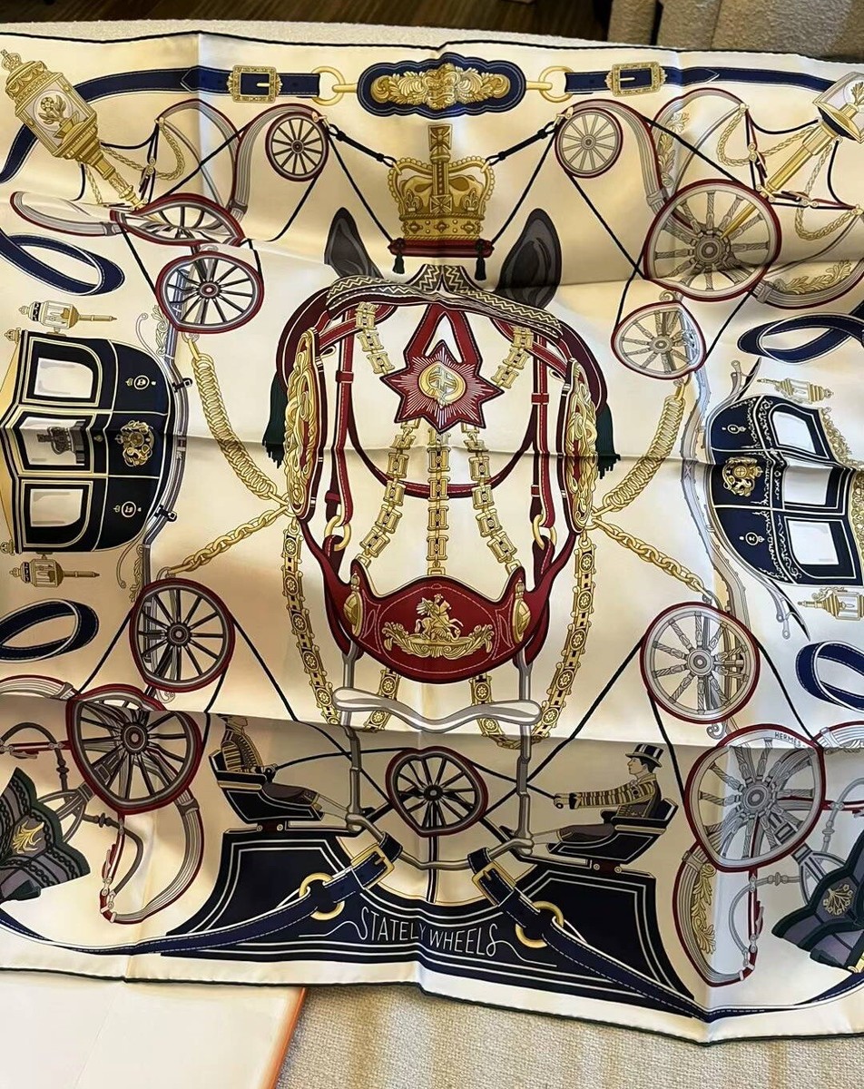HERMES Stately Wheels スカーフ 箱付き Stately Wheels scarf 90 | Hermès Mainland China