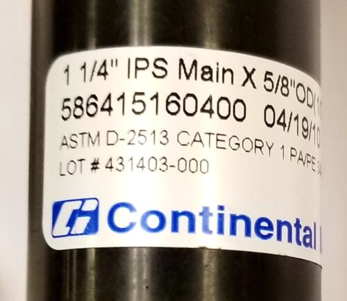CONTINENTAL GAS SADDLE TEE #586415160400 1-1/4" X 5/8" OD (1/2" CTS) 0090W NEW!! - Picture 2 of 3