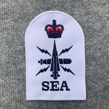 Royal Navy Surplus Warfare SEA Petty Officer Rank Qualification Blue/White Patch
