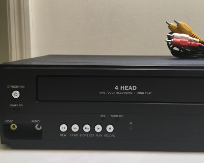 Magnavox DV220MW9 DVD/VCR Combo Black No Remote Tested Works