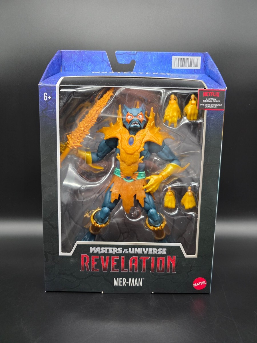 Masters Of The Universe Masterverse - Mer-Man 18 Cm - Action Figure Collezionabile Con Spada E Armatura - 2