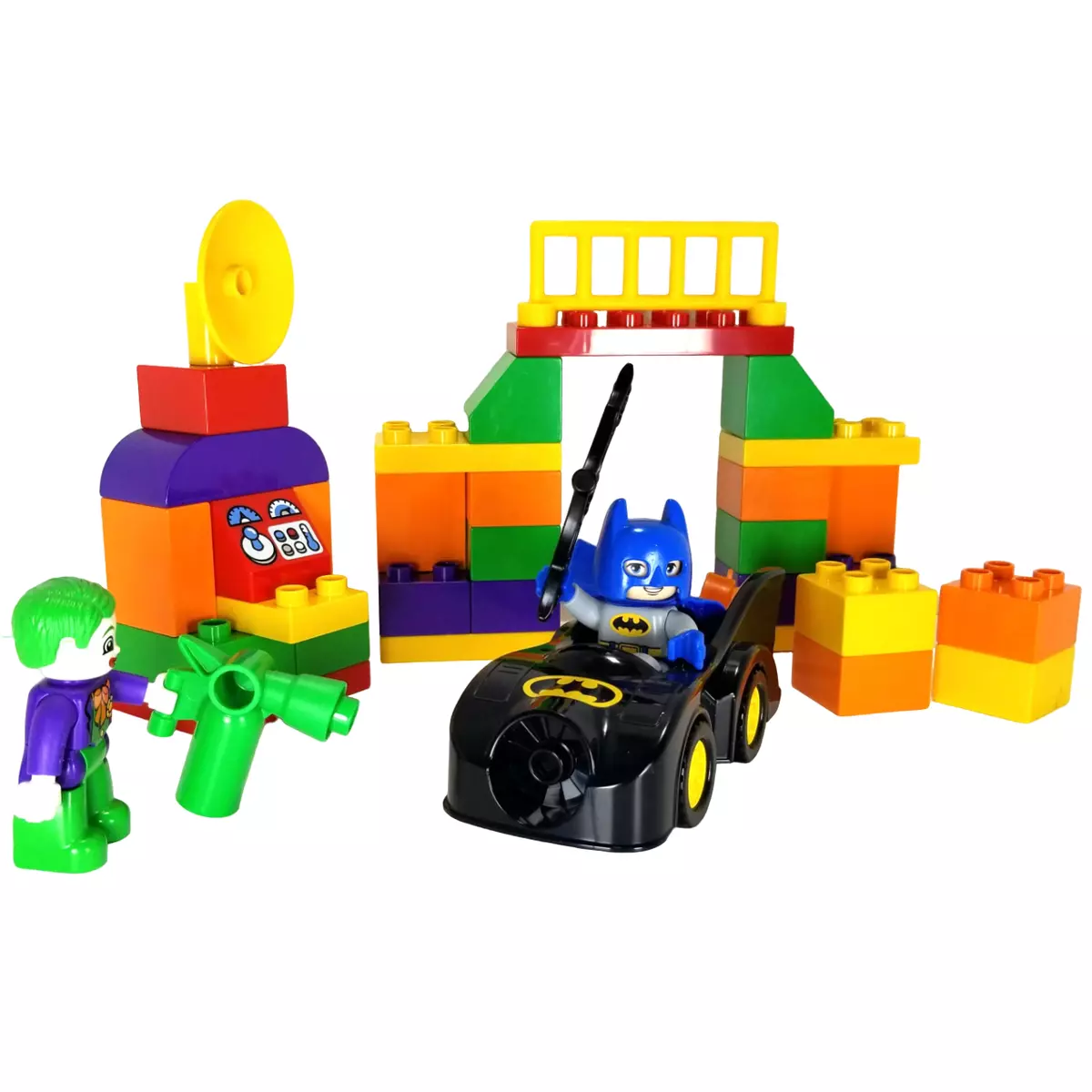 har taget fejl pølse indendørs Lego Duplo 10544 THE JOKER CHALLENGE Comics Batman Superheroes COMPLETE |  eBay