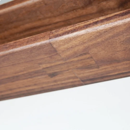 Estante De Pared Flotante Moderno Estante De Madera Curvada Geométrica Regalo - Imagen 2 de 4