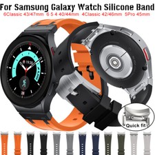 NO Gaps Silicone Band for Samsung Galaxy6/5/4 40 44mm 4 6 Classic Bracelet Strap