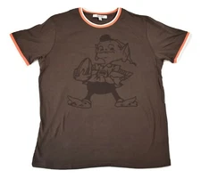 Mens Junk Food NFL Cleveland Browns Throwback Ringer Tee Shirt New S-2XL