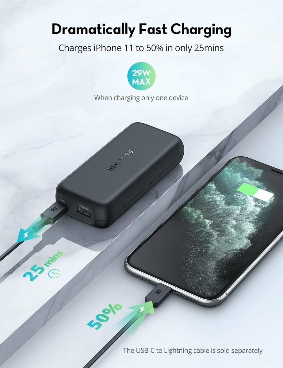 is ravpower usb c portable charger 10000mah lipo Wireless 10,000mAh review: Small, portable, and almost entirely wireless C port for input RAVPower Prime 10,000mAh 2-in-1 Power