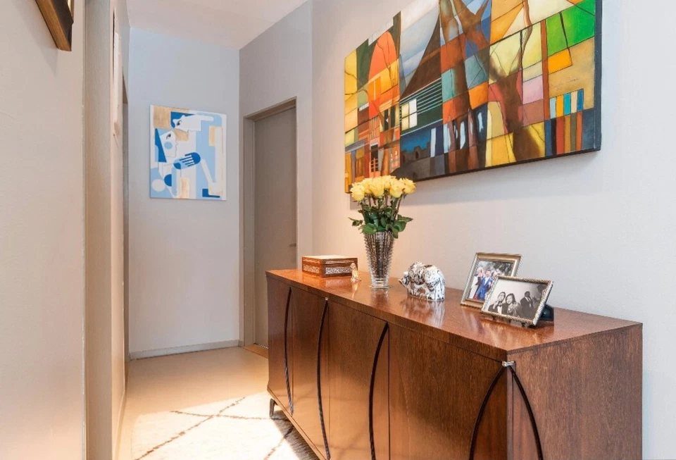 Accent Credenza Furniture w/Adjustable Shelves and Push Open Doors - Image 2 of 4