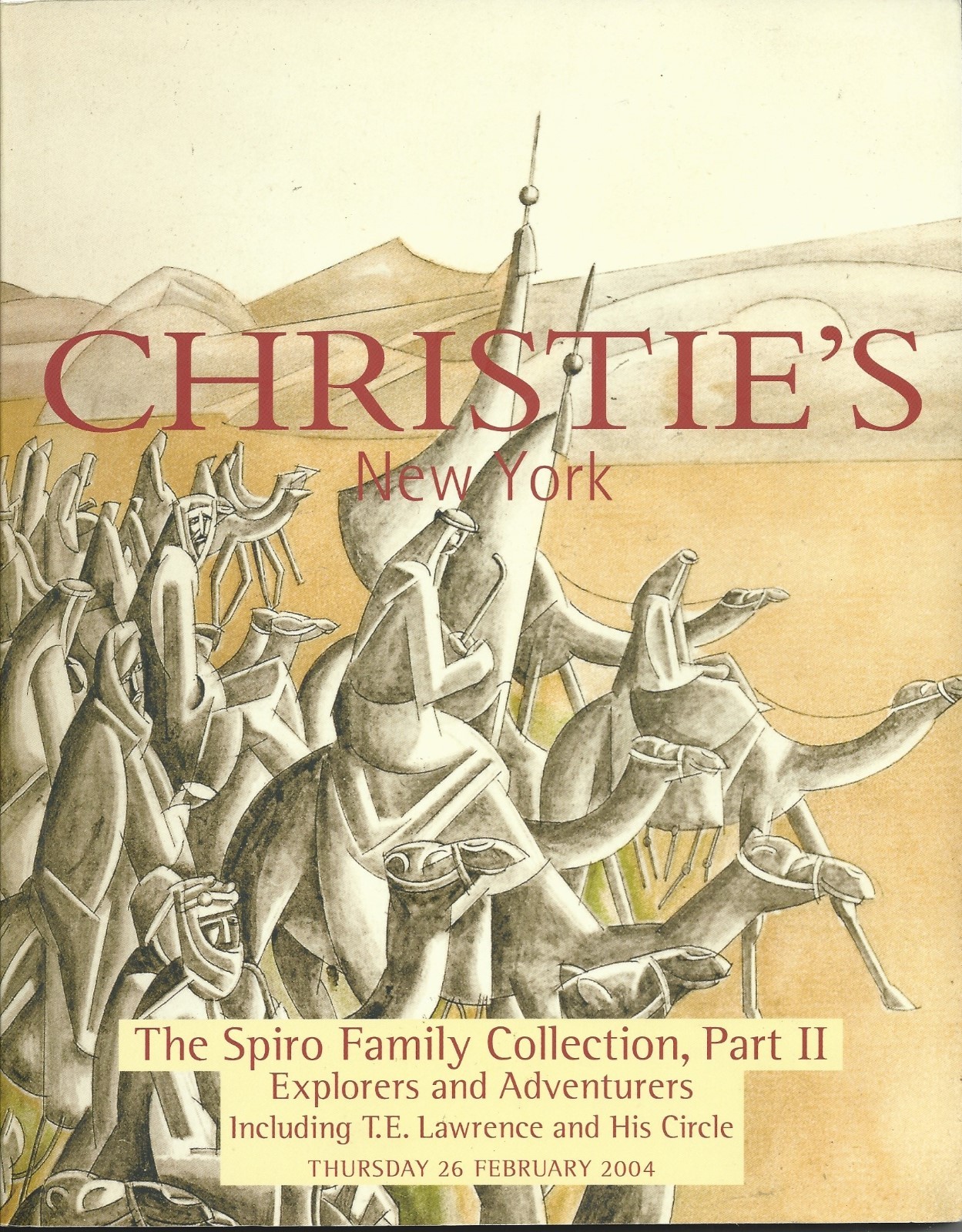 CHRISTIE’S EXPLORERS ADVENTURERS SPIRO Family Collection Lawrence
