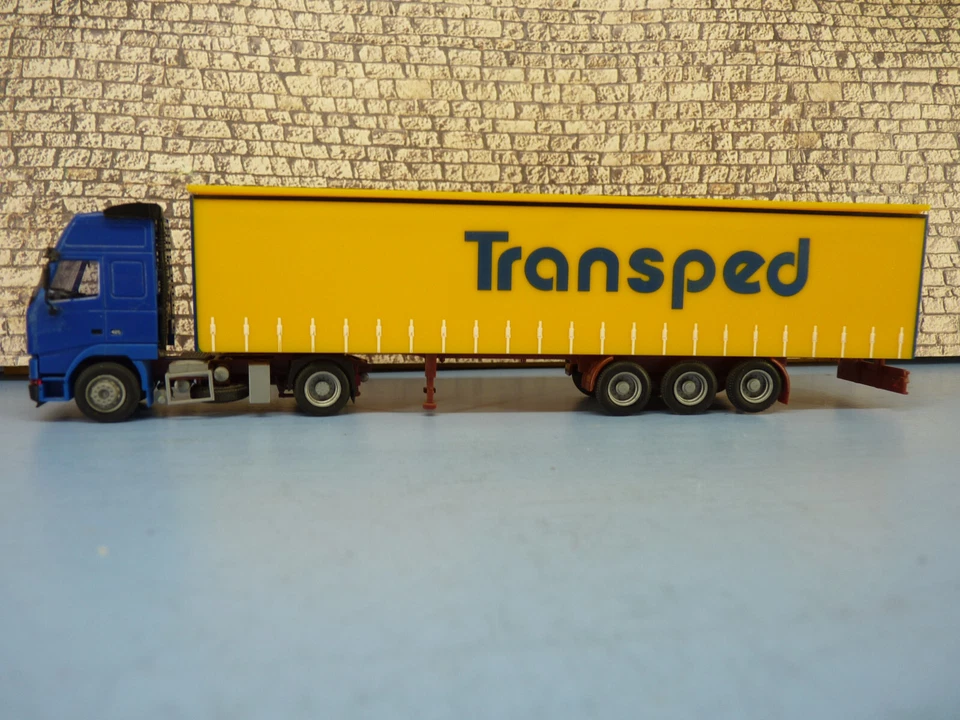 AMW HO 1/87 Camion VOLVO + SEMI 3 essieux "TRANSPED" 02 - Photo 2/4