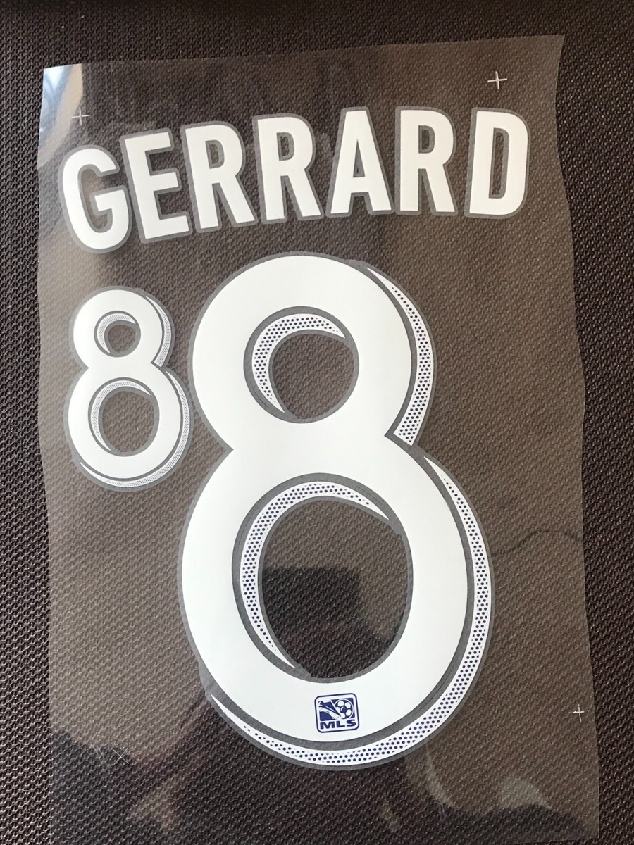 Los Angeles Galaxy Steven Gerrard Soccer Shirt Jersey Name Number Print ID