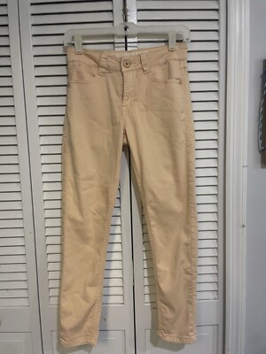 Rubberband Stretch Women's Jeans Peach Regular Fit Size 26 3/4 Inseam 25  A61