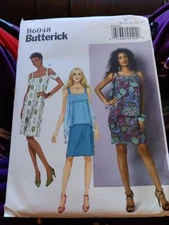 BUTTERICK PATTERN 6048  DRESSES   MISSES SIZES  8 10 12 14 16   UNCUT