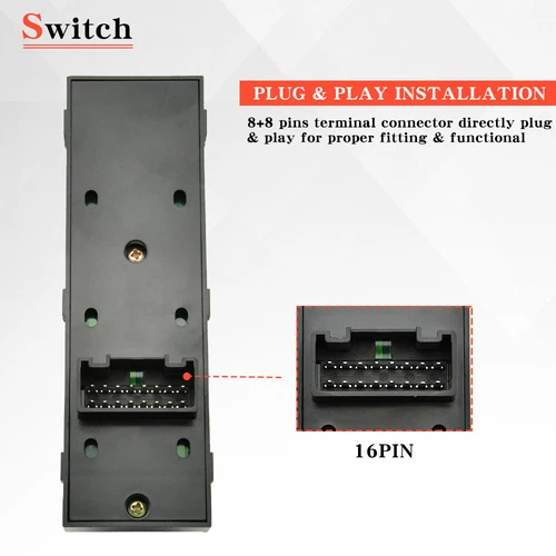 for 2010-2018 Kia Sportage Driver Side Window Master Power Switch 93570-3W400WK - Picture 7 of 18