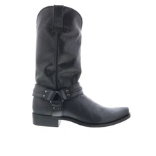 Dingo Dean Harness Square Toe DI-850 Mens Black Leather Western Boots