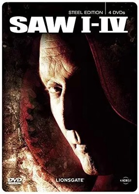 Saw I - IV | Tobin Bell | Steelbook Edition | Teil 1 2 3 4 | 4-Disc Set | DVD
