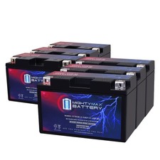 Mighty Max YT7B-BS 12V 6.5AH 110 CCA Rechargeable Motorcycle Battery - 6 Pack