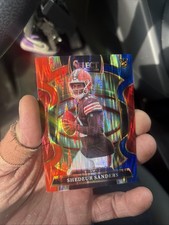 2025 Panini Select - Concourse Shedeur Sanders #54 Red & Blue Shock Prizm (RC)