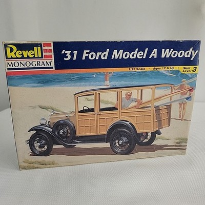 REVELL MONOGRAM 1931 Ford Model A Woody 1997 NEW OPEN BOX