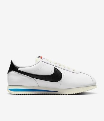 Nike Cortez M8.5/W10White/Black/Blue Sneakers/Shoes