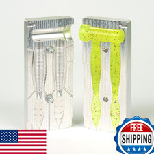 Soft Plastic Lure Making Fishing Mold: Ned Bomb 3.25" Two Cavity CNC Aluminum
