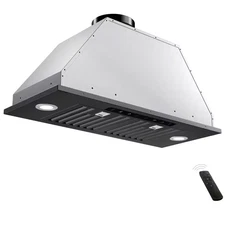 36 In. 900 CFM Convertible Ducted to Ductless Insert Range Hood with Gesture Con