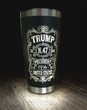 Trump 2024 Tumbler 20 oz Stainless Steel 2 Sided Laser Engraved MAGA Trump Won