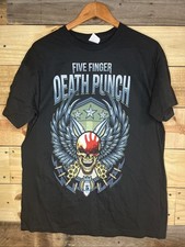 Five Finger Death Punch Men s Concert T-Shirt Black 2018 Tour Band Tee Size L