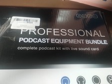 Legendary Vocal Professional Podcast Equipment Bundle with Live Sound Card NewOB