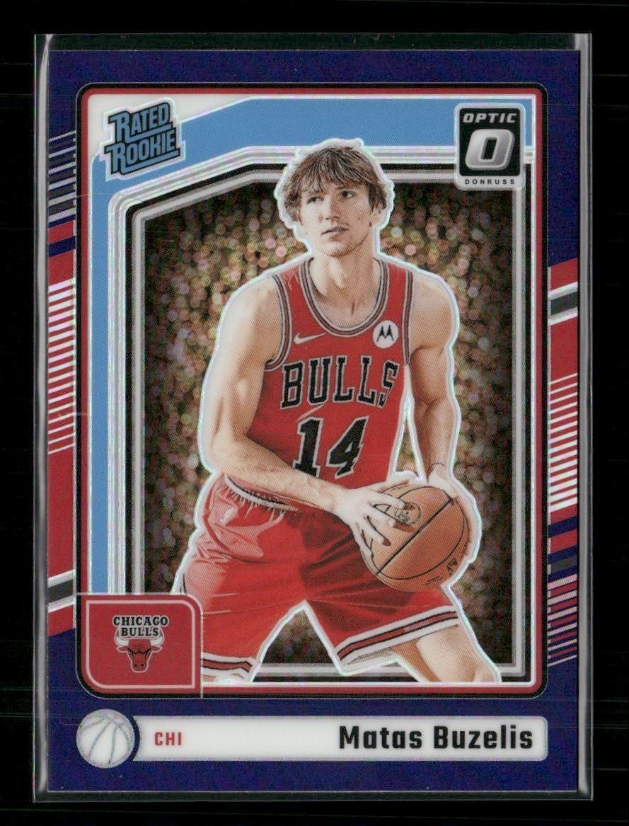 Matas Buzelis 2024-25 Donruss Optic Purple Prizm Rookie Chicago Bulls #271