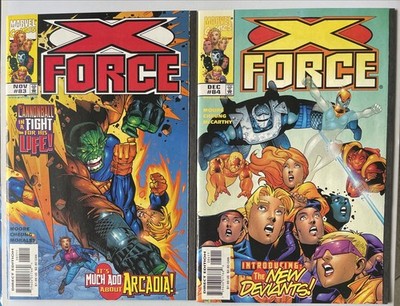 X-Force #83 #84   KEY 1st Appearance Of Argos! 1st The Sword! 1st Pyre!