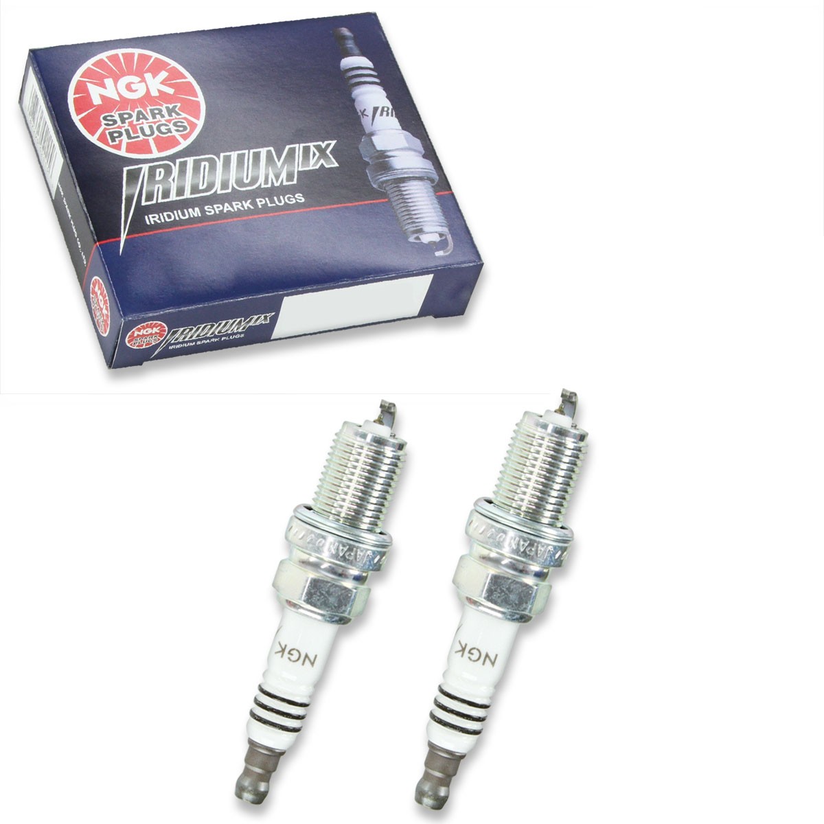 2 pc NGK 5689 BCPR6EIX Iridium IX Spark Plugs for IQ20TT IQ20 F7DCR4 F6DP go