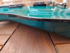 Charvel Desolation DC-1 ST Double Cutaway Transparent Blue Smear with EMG's