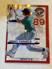 2025 Panini Prospect Edition - Jonny Farmelo #189 Red Ice Prizm (RC) Mariners