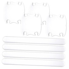 8 Pcs Universal Car Door Handle Protectors, Transparent Clear PVC, Anti