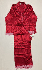 Linea Donatella 2 Piece Set Sleepwear Red M
