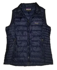 Patagonia Goose Down Nano Puffer Vest NAVY 800 fill Insulated Womens NEW Sm