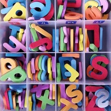Classroom Magnetic Alphabet Letters Kit w/ Double Sided Magnet Board 230 Pieces