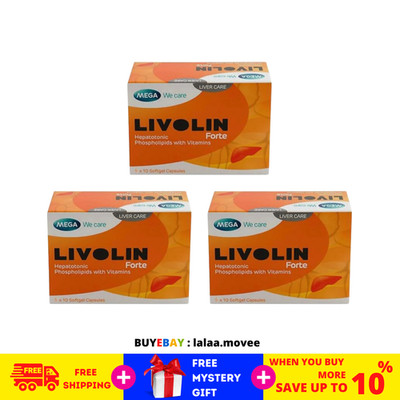 3 X Livolin Forte 50'S Liver Cleanse Detox Vitamin Supplement
