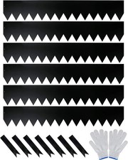 Garden 6-Pack Galvanized Steel Landscape Edging W/ Black Powder Coating 40" L x