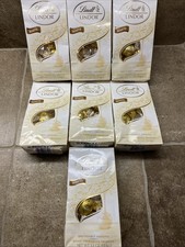 7 BAGS Lindt LINDOR White Chocolate Truffles 5.1 oz Bag