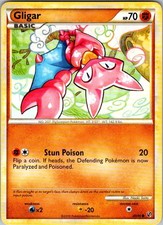 Gligar 49/90 Common HGSS Undaunted Pokemon Near Mint