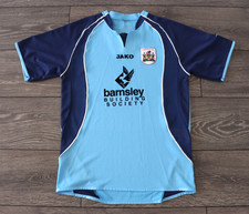 BARNSLEY AWAY FOOTBALL SHIRT 2005 2006 VINTAGE SOCCER JERSEY JAKO BLUE MEN SMALL