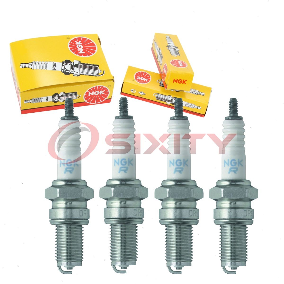 4 pc NGK 5469 DR7EB Standard Spark Plugs for 98069-5777P 8819-2 8819-1 8819 im