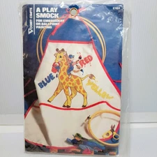 Vogart Crafts A Play Smock Stamped for Embroidery Cross Stitch or Painting
