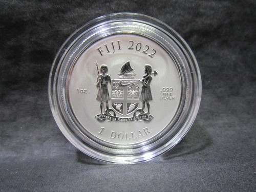 Silbermünze 999er - Fiji 1 $ 2022 (1 OZ) "Panda 3 D" PP in OVP GS4992 - 第 2/4 張圖片