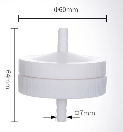 Filter Membrane Holder PTFE 13-90mm Detachable Acid Alkali Gas Resistant - Afbeelding 7 van 31